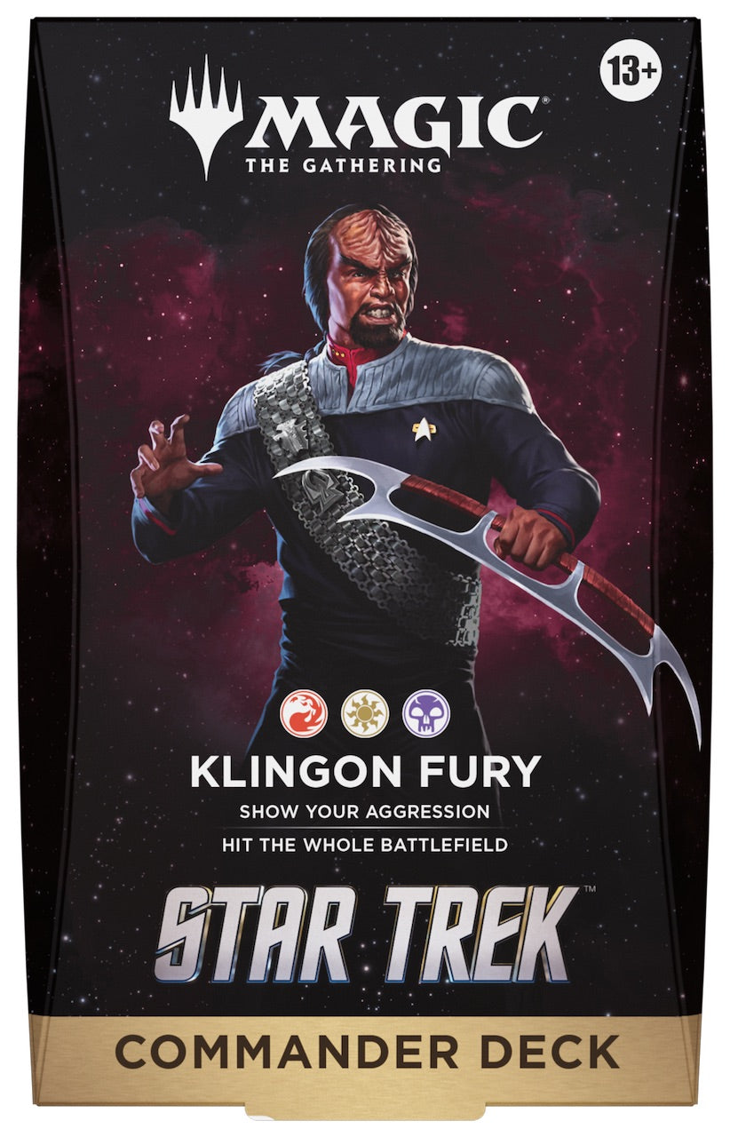 [PREORDER 6 NOVEMBER | 1 PER PERSON] Klingon Fury - Magic: The Gathering | Star Trek Commander Deck