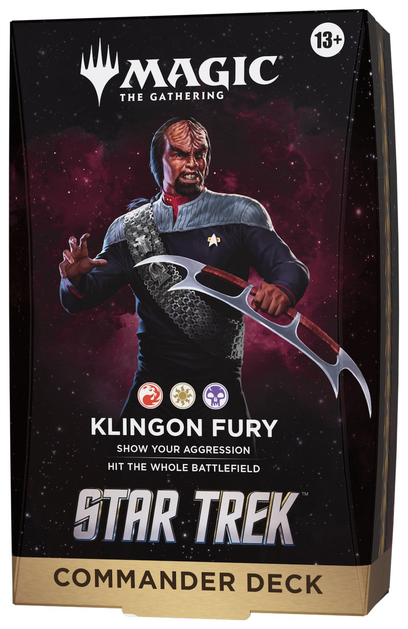 [PREORDER 6 NOVEMBER | 1 PER PERSON] Klingon Fury - Magic: The Gathering | Star Trek Commander Deck