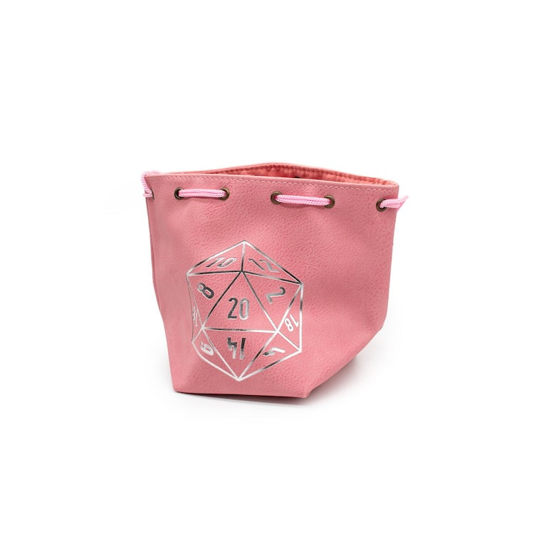 Large PU Leather Dice Bag - Pink