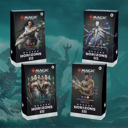 Magic: The Gathering Modern Horizons 3 Commander Deck Bundle - Includes All 4 Decks (PREORDER 7 JUNE)