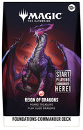 [1 PER PERSON] Reign of Dragons - Magic: The Gathering | Foundations Commander Deck