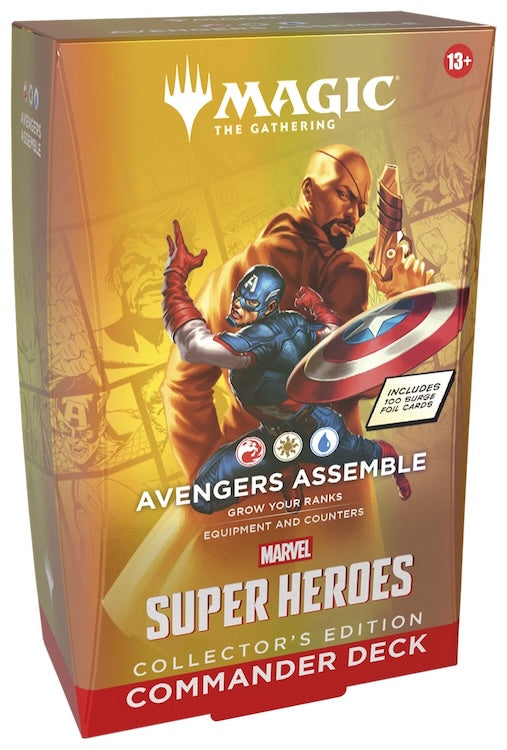 [PREORDER EARLY JULY | 1 PER HOUSEHOLD] Avengers Assemble Collector's Edition - Magic: The Gathering | Marvel Super Heroes Commander Deck