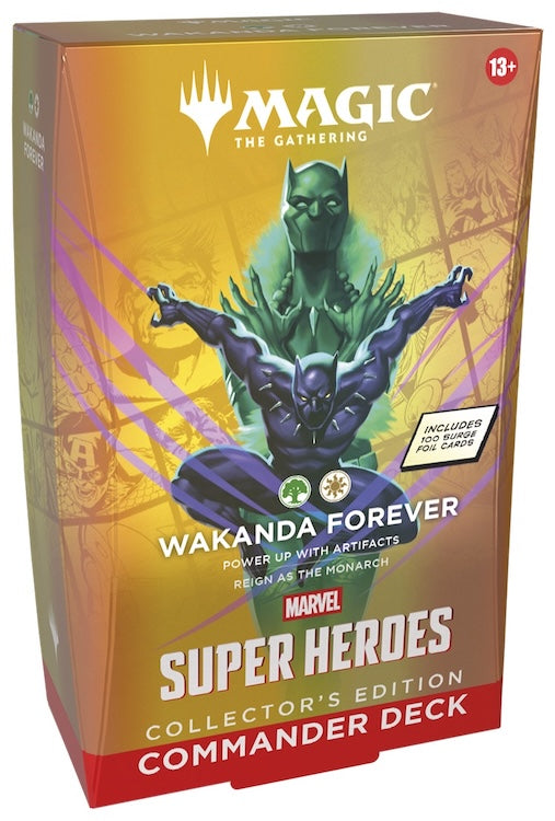 [PREORDER EARLY JULY | 1 PER HOUSEHOLD] Wakanda Forever Collector's Edition - Magic: The Gathering | Marvel Super Heroes Commander Deck