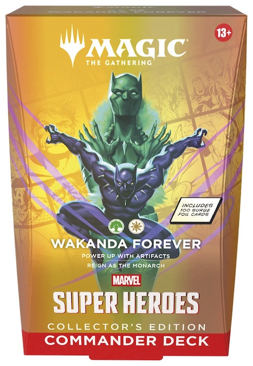 [PREORDER EARLY JULY | 1 PER HOUSEHOLD] Wakanda Forever Collector's Edition - Magic: The Gathering | Marvel Super Heroes Commander Deck