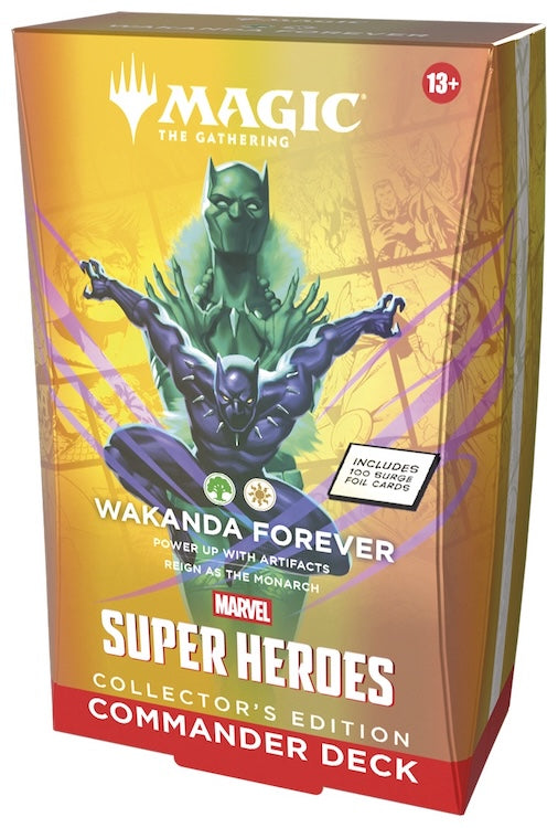 [PREORDER EARLY JULY | 1 PER HOUSEHOLD] Wakanda Forever Collector's Edition - Magic: The Gathering | Marvel Super Heroes Commander Deck