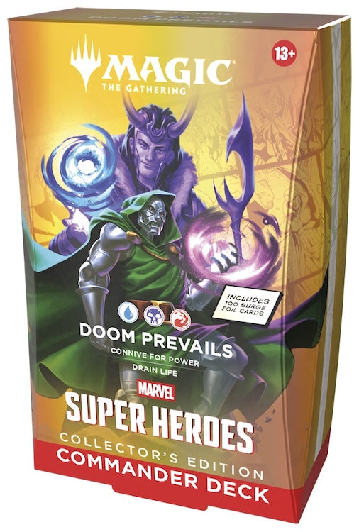 [PREORDER EARLY JULY | 1 PER HOUSEHOLD] Doom Prevails Collector's Edition - Magic: The Gathering | Marvel Super Heroes Commander Deck