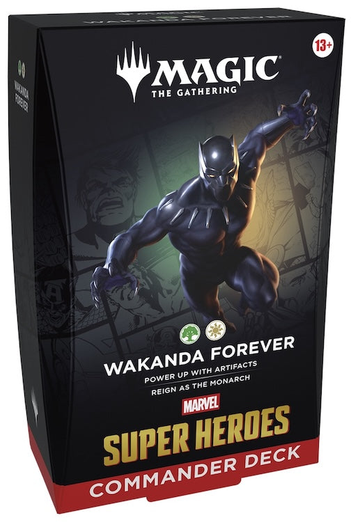 [PREORDER 19 JUNE | 1 PER PERSON] Wakanda Forever - Magic: The Gathering | Marvel Super Heroes Commander Deck