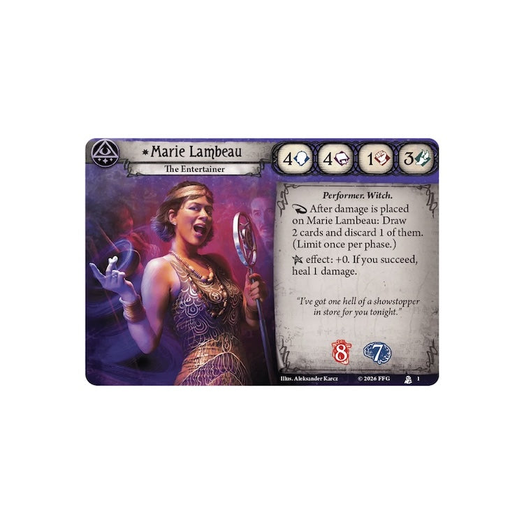 [PREORDER 17 APRIL] Marie Lambeau Investigator Deck (Arkham Horror: The Card Game)