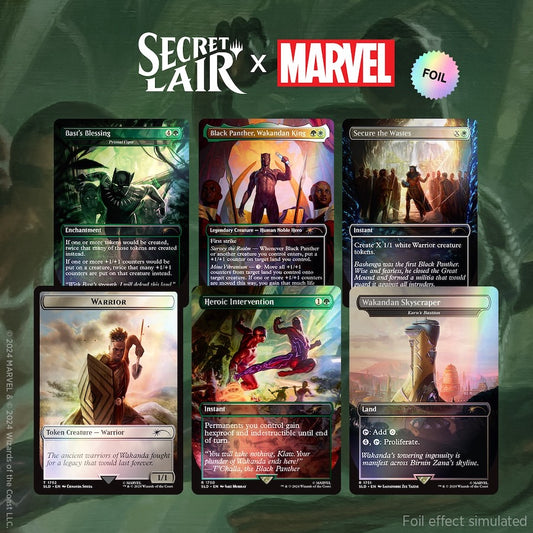 Marvel Superdrop: Secret Lair x Marvel's Black Panther Rainbow Foil Edition