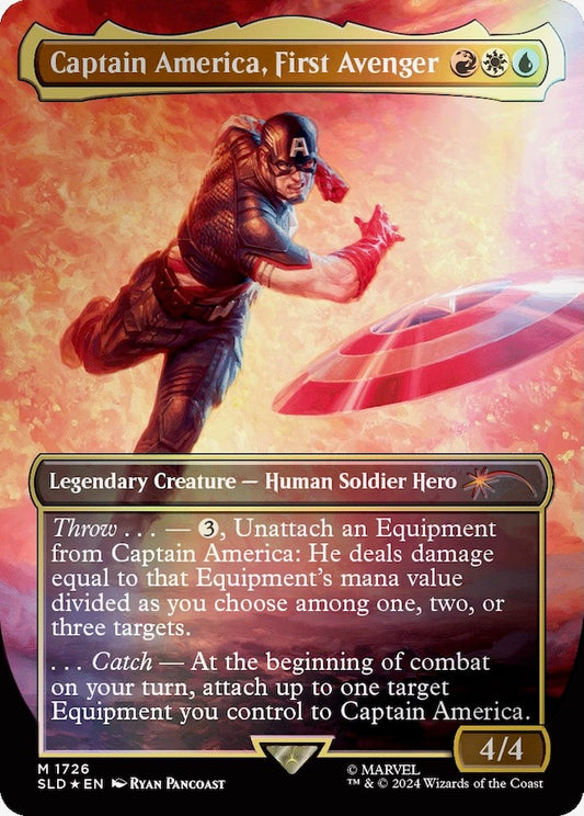 Secret Lair Marvel Superdrop: Secret Lair x Marvel's Captain America Rainbow Foil Edition