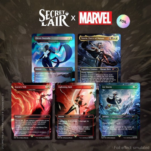 Marvel Superdrop: Secret Lair x Marvel's Storm Rainbow Foil Edition