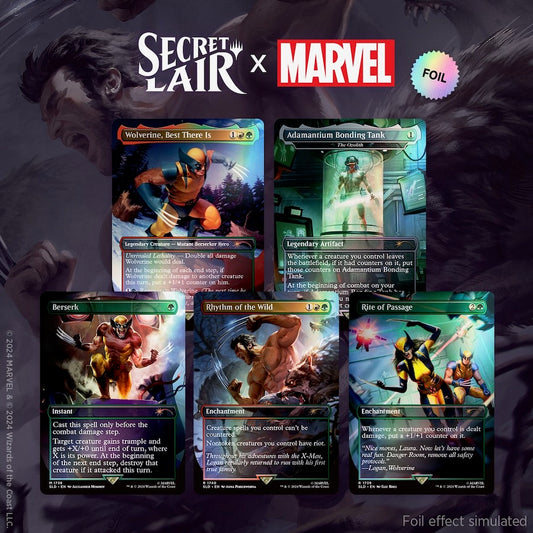 Marvel Superdrop: Secret Lair x Marvel's Wolverine Rainbow Foil Edition