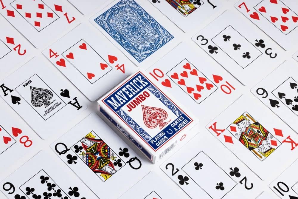 Maverick Playing Cards – Jumbo Index (Blue)