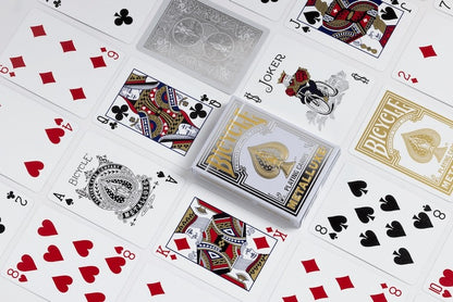 Metalluxe Silver Playing Cards