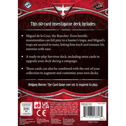 [PREORDER 17 APRIL] Miguel de la Cruz Investigator Deck (Arkham Horror: The Card Game)