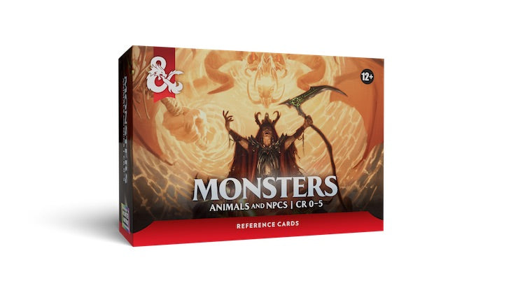 [PREORDER 4 AUGUST] Monsters: Animals and NPCs | Dungeons & Dragons Reference Cards