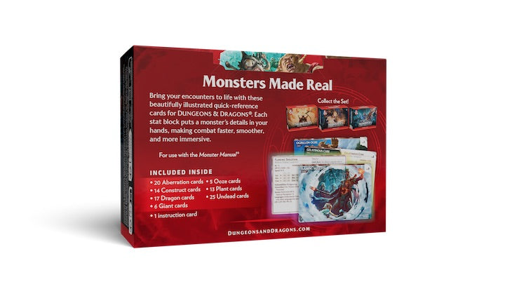 [PREORDER 4 AUGUST] Monsters: Fearsome and Ferocious | Dungeons & Dragons Reference Cards