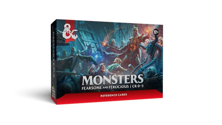 [PREORDER 4 AUGUST] Monsters: Fearsome and Ferocious | Dungeons & Dragons Reference Cards