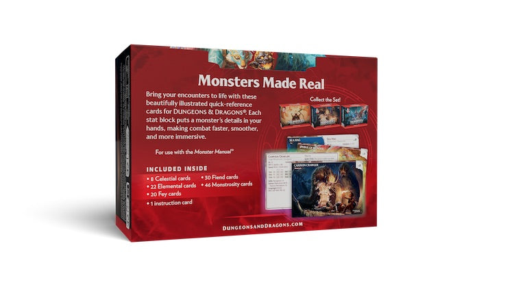 [PREORDER 4 AUGUST] Monsters: Mystical and Menacing | Dungeons & Dragons Reference Cards