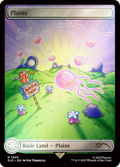 Our Boss Is On Vacation Superdrop: Secret Lair X SpongeBob SquarePants: Lands Under The Sea Rainbow Foil Edition