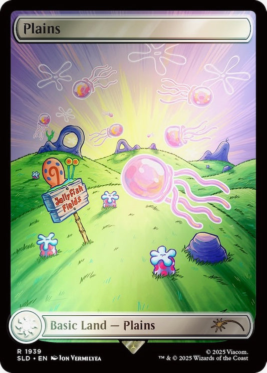 Our Boss Is On Vacation Superdrop: Secret Lair X SpongeBob SquarePants: Lands Under The Sea Rainbow Foil Edition