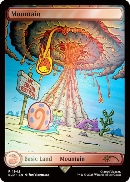 Our Boss Is On Vacation Superdrop: Secret Lair X SpongeBob SquarePants: Lands Under The Sea Rainbow Foil Edition