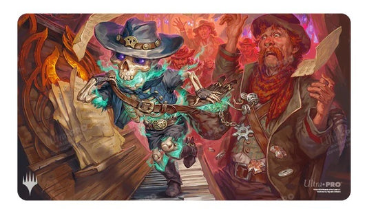 Outlaws of Thunder Junction Tinybones, the Pickpocket Key Art Standard Gaming Playmat for Magic: The Gathering