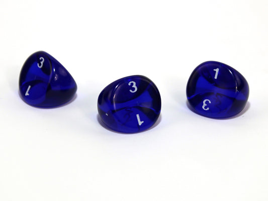 Translucent Polyhedral Blue/white d3