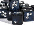 Pawprint Dice Set – Midnight Sparkle D6 (6 Dice)