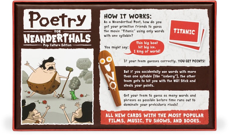 Poetry for Neanderthals: Pop Culture Edition