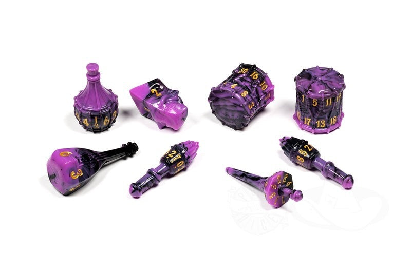 PolyHero Bard Dice Set Violet Lullaby