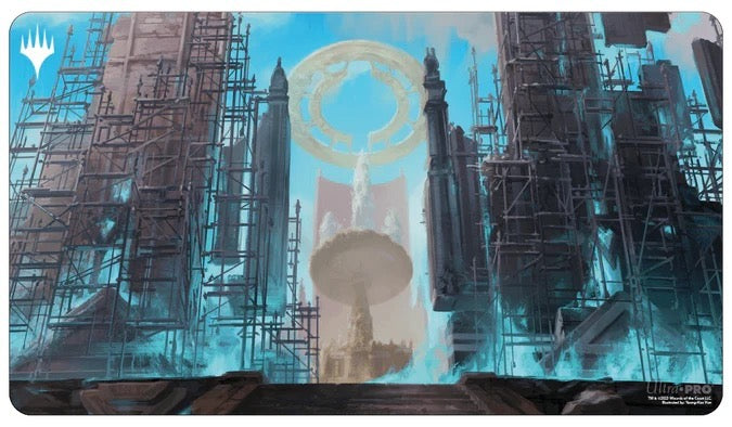 Ravnica Remastered Azorius Senate Hallowed Fountain Standard Gaming Playmat for Magic: The Gathering