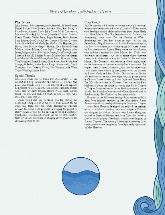 Rivers of London: The Roleplaying Game