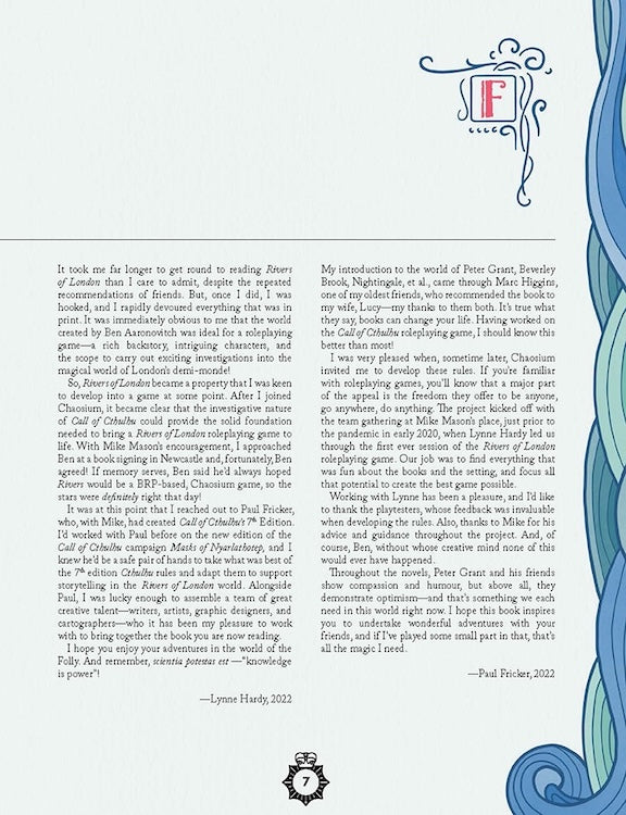 Rivers of London: The Roleplaying Game