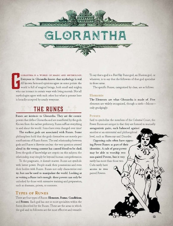 RuneQuest - Roleplaying in Glorantha