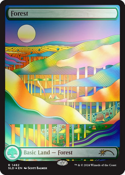 Secret Lair: The Strange Sands: Forest Rainbow Foil Edition