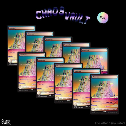 Secret Lair: The Strange Sands: Mountain Rainbow Foil Edition