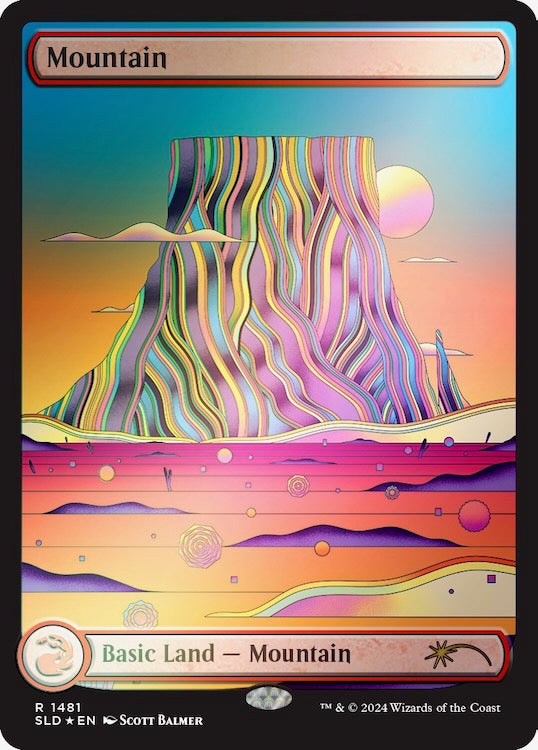 Secret Lair: The Strange Sands: Mountain Rainbow Foil Edition