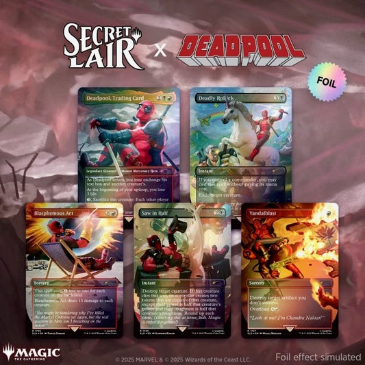 Secret Lair April 'Pools Day!: Secret Lair X Marvel's Deadpool Rainbow Foil Edition