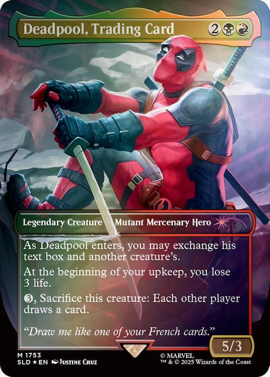 Secret Lair X Marvel's Deadpool Rainbow Foil Edition (Secret Lair April 'Pools Day!)