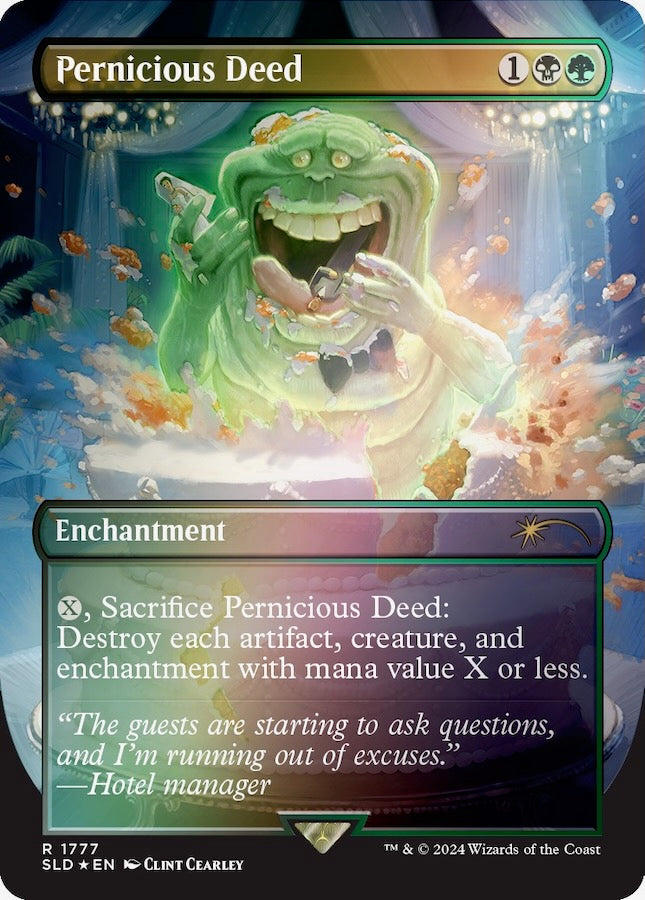 Secret Lair x Ghostbusters: Slimer Rainbow Foil Edition (Secret Lair Camp Totally Safe Superdrop)