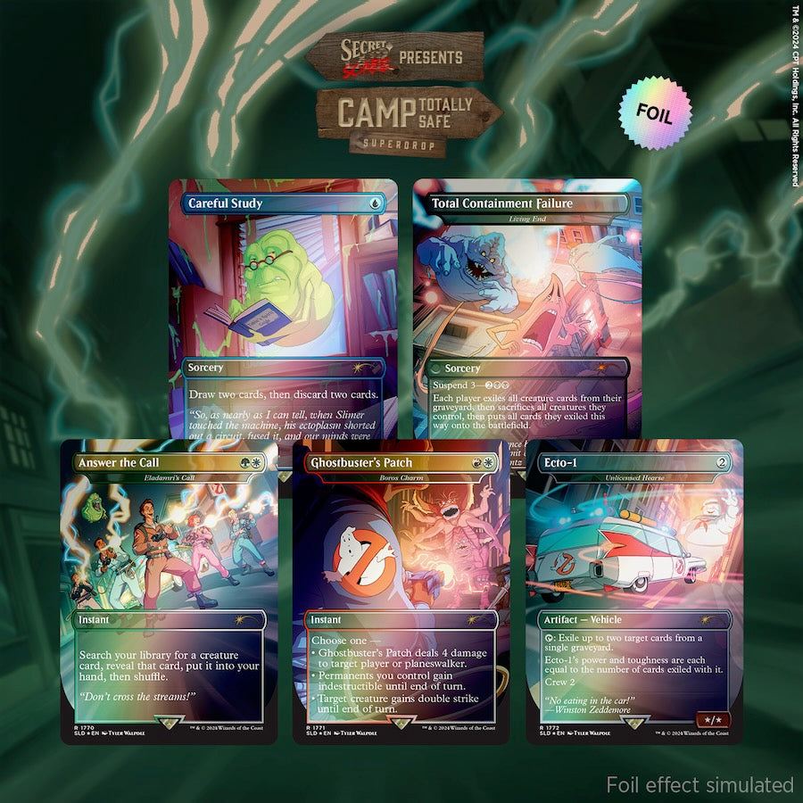 Secret Lair x Ghostbusters: The Real Ghostbusters Rainbow Foil Edition (Secret Lair Camp Totally Safe Superdrop)