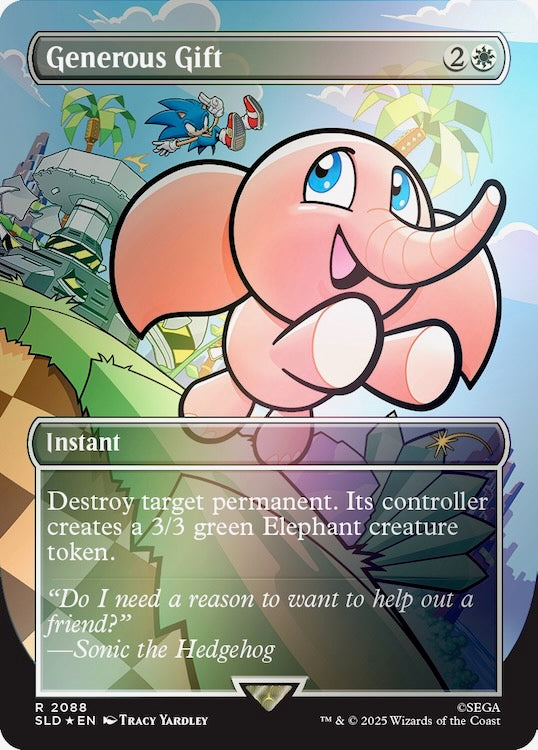 Secret Lair X Sonic: Chasing Adventure Rainbow Foil (The Sonic Superdrop)