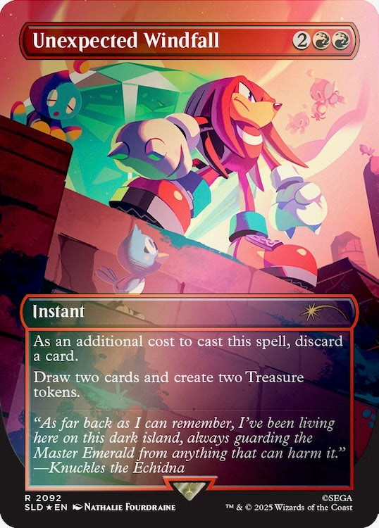 Secret Lair X Sonic: Chasing Adventure Rainbow Foil (The Sonic Superdrop)