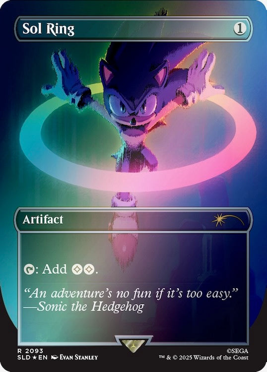 Secret Lair X Sonic: Chasing Adventure Rainbow Foil (The Sonic Superdrop)