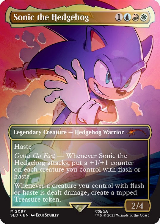Secret Lair Sonic: Friends ＆ Foes【Foil】 Secret Lair X Sonic: Friends & Foes Rainbow Foil (The Sonic