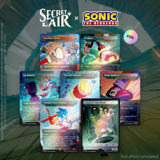 Secret Lair X Sonic: Turbo Gear Rainbow Foil (The Sonic Superdrop)