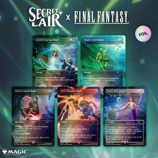 Secret Lair x FINAL FANTASY: Grimoire Rainbow Foil (Summer Superdrop 2025)