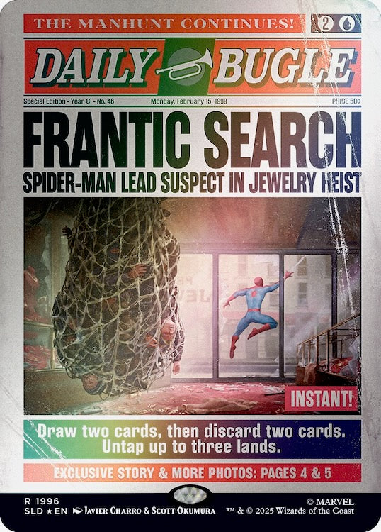 Secret Lair x Marvel's Spider-Man: Daily Bugle Breaking News Rainbow Foil