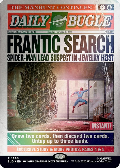 Secret Lair x Marvel's Spider-Man: Daily Bugle Breaking News Rainbow Foil